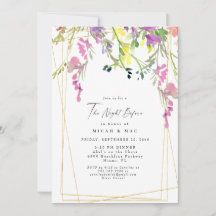 Geométrico Colorido De Flor Selvagem Na Noite Ante