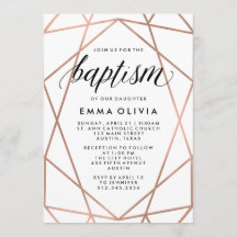 Geométrico Moderno do Batismo Branco