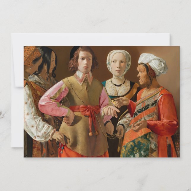 Convites Georges de la Tour - O Teller da Fortuna (Frente)
