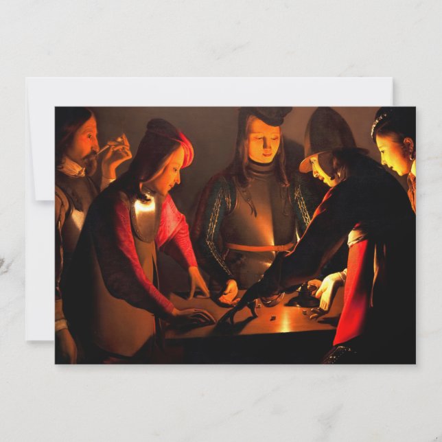 Convites Georges de la Tour - Os Jogadores dos Dícios (Frente)