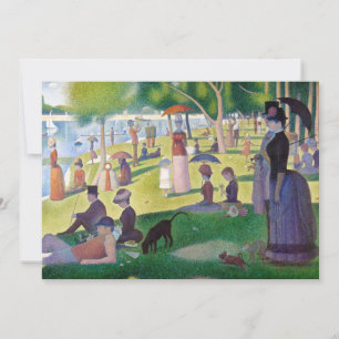 Convites Georges Seurat - Domingo em La Grande Jatte