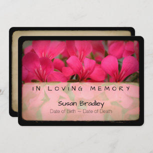 Convites Geranium Vintage Memorial Simpatia Obrigado 5