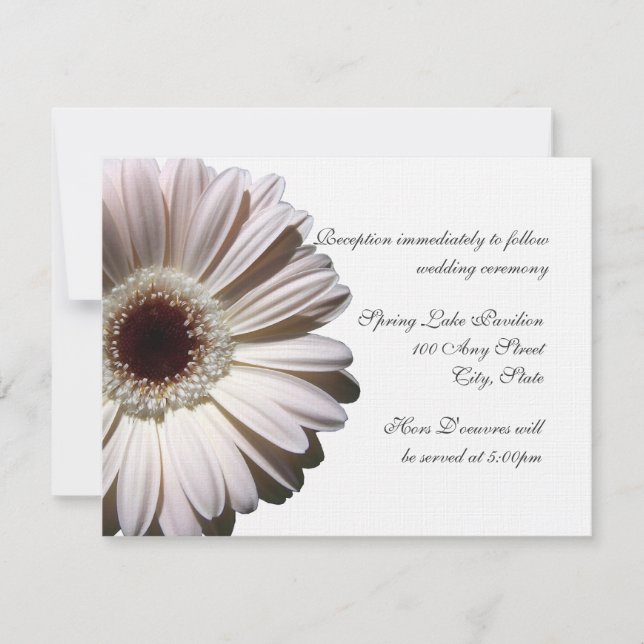 Convites Gerber Daisy Wedding (Frente)