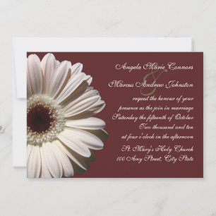 Convites Gerbera Daisy Wedding