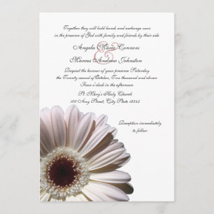 Convites Gerbera Wedding Daisy