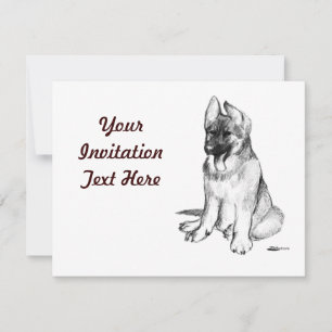 Convites german shepherd
