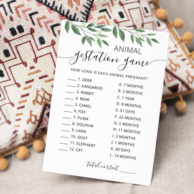 Convites Gestação animal com placa de Chá de fraldas de res (Criador carregado)