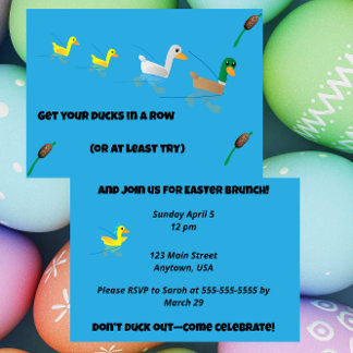 Convites Get your Ducks in a Row for Brunch