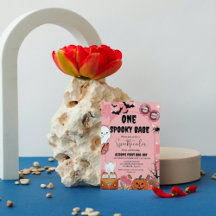 Ghost Halloween um bebê assustador Groovy Aniversá