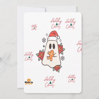 Convites Ghost Mug Bonito de Natal | Pão de Gingerpão de Na