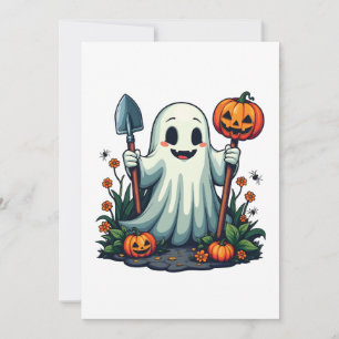Convites Ghost Pumpkin do Jardim de Outono de Spookeen