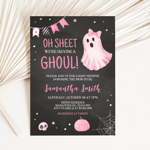 Convites Ghoul Ghost Halloween Chá de fraldas