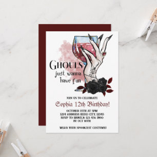 Convites Ghouls Só Quer Divertir-Se No Aniversário Do Dia D
