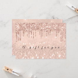 Convites Gift Certificate Drivers Dourado Envelope Rosa Inv