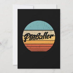 Convites Gift de Pinball Clássico Retro Engraçado