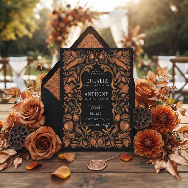 Convites Gilded Royal Elegance Wedding Invitation (Criador carregado)