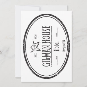 Convites Gilman House Innsmouth Lovecraftian