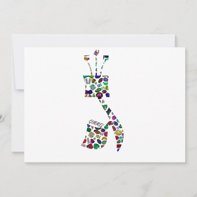 Convites Gimmel - Letra hebraica (Frente)