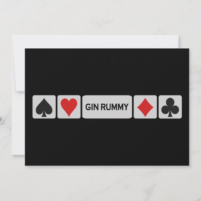 Convites Gin Rummy (Frente)