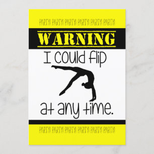 Convites Ginástica Eu Poderia Sacudir A Qualquer Momento Em