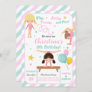 Convites Ginástica Rapariga