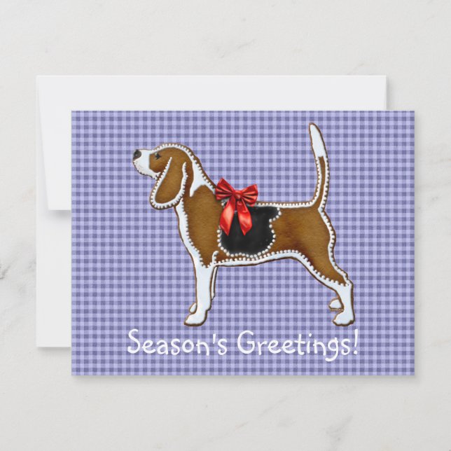 Convites Ginger Bread Cookie de Natal (Frente)