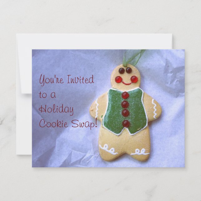Convites Gingerbird Man (Frente)
