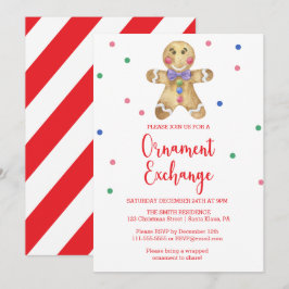 Convites Gingerbird man - Exchange Party
