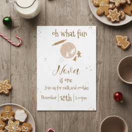Convites gingerbread birthday invitation