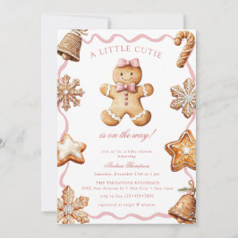 Convites Gingerbread  | Winter Girl Baby Shower
