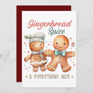 Convites Gingerpão especiarias e tudo mais legal