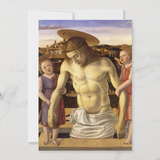Convites Giovanni Bellini - Dead Christ Supported by Two An (Frente)