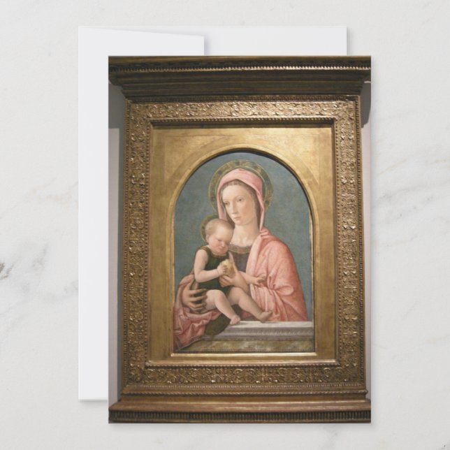 Convites Giovanni Bellini - Madonna and Baby (Frente)