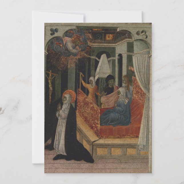 Convites Giovanni di Paolo - Santo Catherine de Siena Besee (Frente)