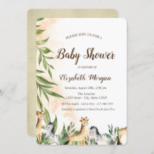 Girafa Bonita, Chá de fraldas de Folhas de Zebra