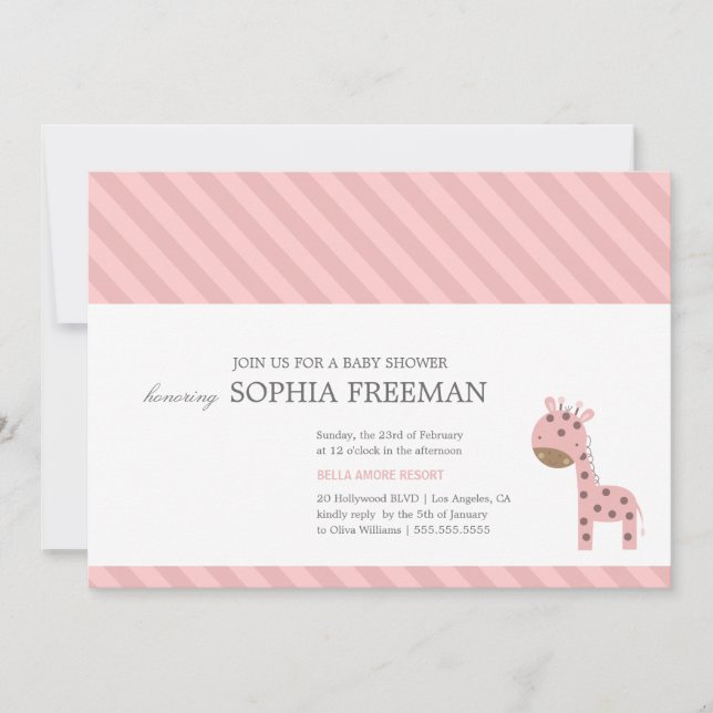 CONVITES GIRAFA | CHÁ DE FRALDAS (Frente)