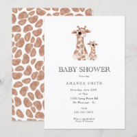 Giraffe Boho Mãe e Bebê Chá de fraldas Safari