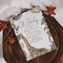 Giraffe Jungle Wild Baby Shower