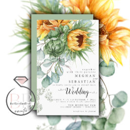 Convites Girassóis Amarelos Russos