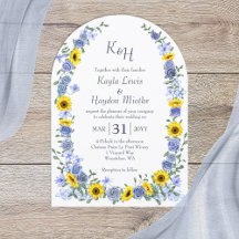 Girassóis Arcos de Casamento Jardim de Rosas Azul 