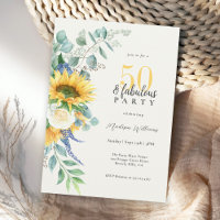 Girassóis Brilhantes Floral 50 e Fabuloso Aniversá
