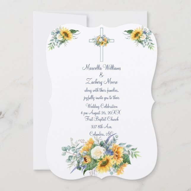 Convites Girassóis e Canção de Salomão (Frente)