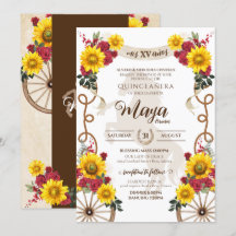 Girassóis e Rosas vermelhas Russo Charro Quinceane