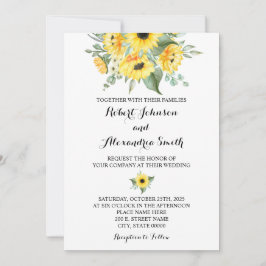 Convites Girassóis Greenery Casamento Country Chic