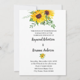 Convites Girassóis Greenery Casamento Country Chic
