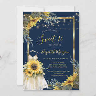 Convites Girassóis,Luzes,Vestir Textura De Madeira Doce 16