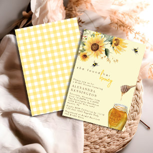 Convites Girassol Amarelo Ela Encontrou O Chá de Bebê da No