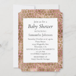 Convites Girassol Dourado Girafa Impressão