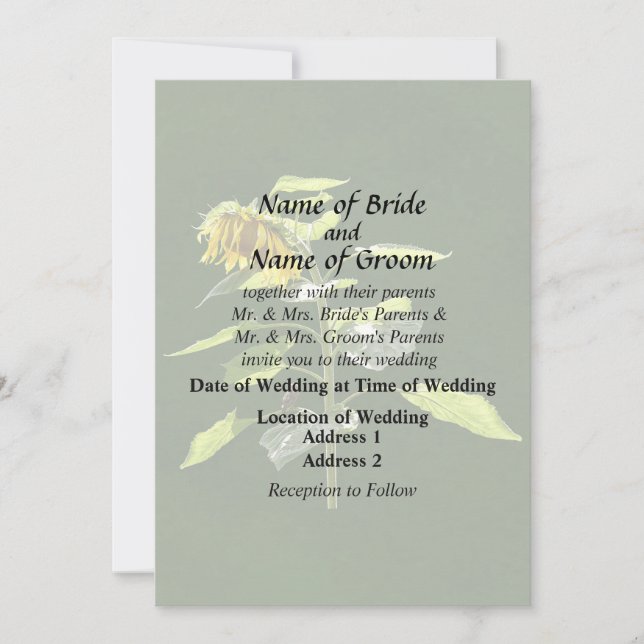 Convites Girassol e Sparrow (Frente)