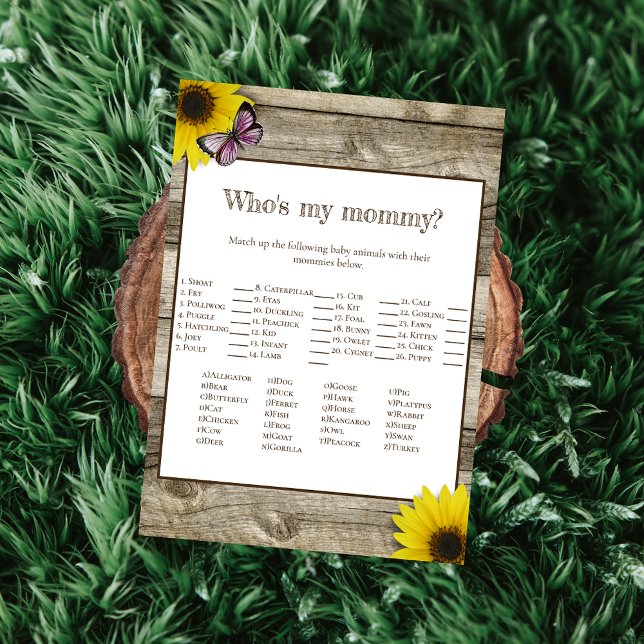 Convites Girassol que é minha Chá de fraldas de Mamãe | Ros (Criador carregado)